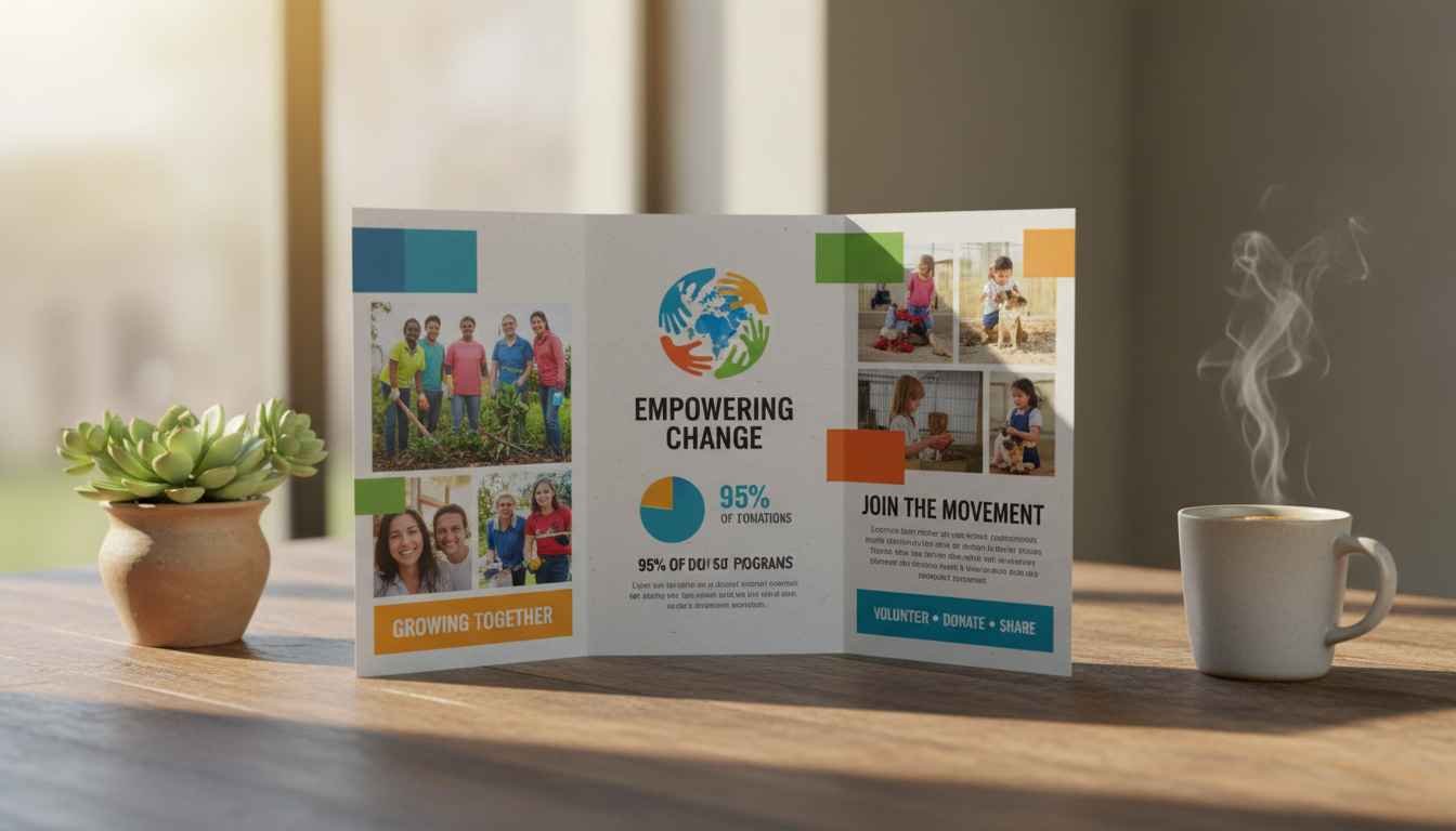 non profit organization brochure examples